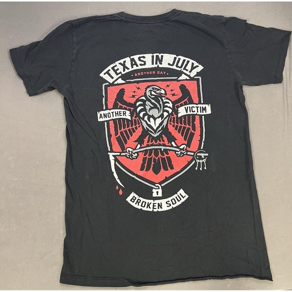 Texas in July Other - Texas In July T-Shirt Metalcore Black Tshirt Another Victim Broken Soul Vulture